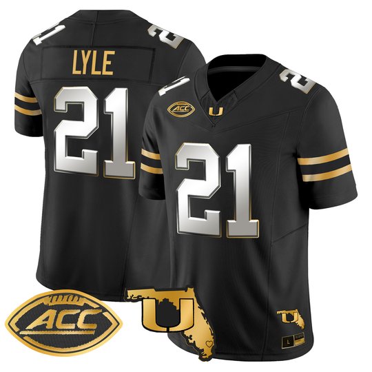 Men's Miami Hurricanes 2026 Florida Patch Gold Vapor Limited Jersey - All Stitched