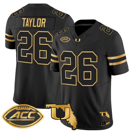Men's Miami Hurricanes 2026 Florida Patch Gold Vapor Limited Jersey - All Stitched