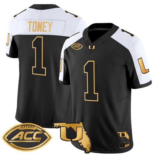 Men's Miami Hurricanes 2026 Florida Patch Gold Vapor Limited Jersey - All Stitched