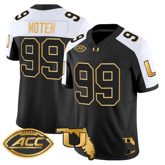 Men's Miami Hurricanes 2026 Florida Patch Gold Vapor Limited Jersey - All Stitched