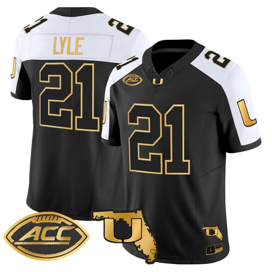 Men's Miami Hurricanes 2026 Florida Patch Gold Vapor Limited Jersey - All Stitched