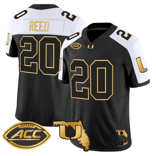 Men's Miami Hurricanes 2026 Florida Patch Gold Vapor Limited Jersey - All Stitched