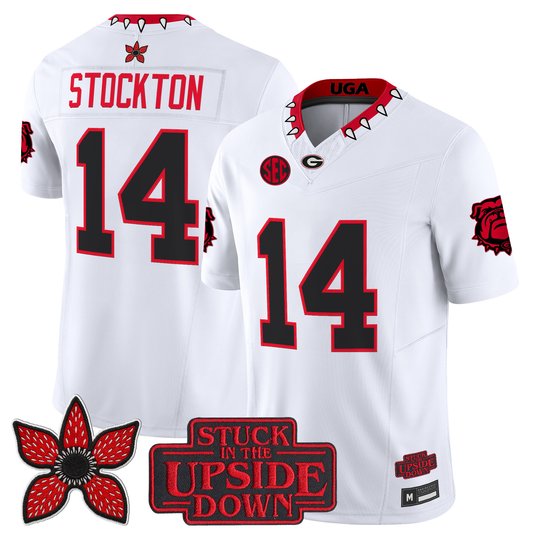 Men's Georgia Bulldogs 'Stranger Things Edition' Vapor Limited Jersey - All Stitched