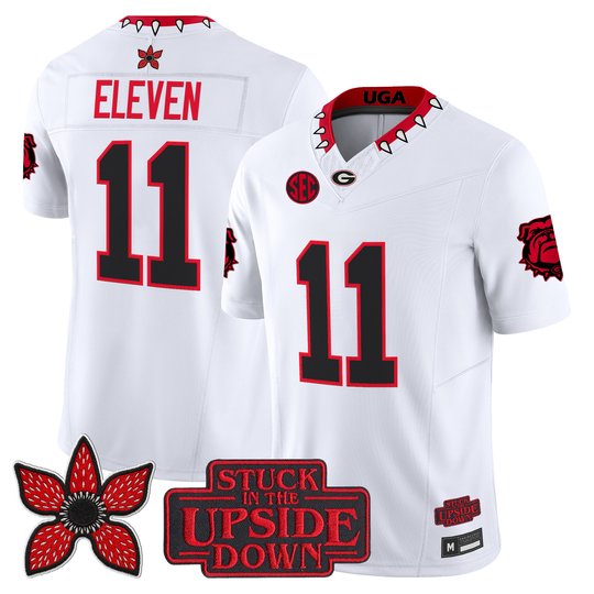 Men's Georgia Bulldogs 'Stranger Things Edition' Vapor Limited Jersey - All Stitched