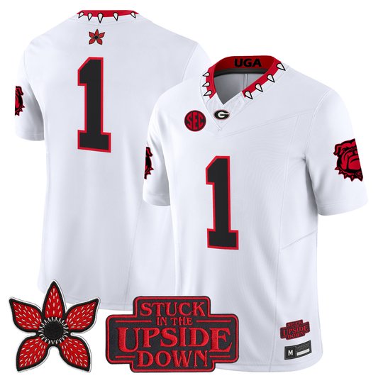 Men's Georgia Bulldogs 'Stranger Things Edition' Vapor Limited Jersey - All Stitched
