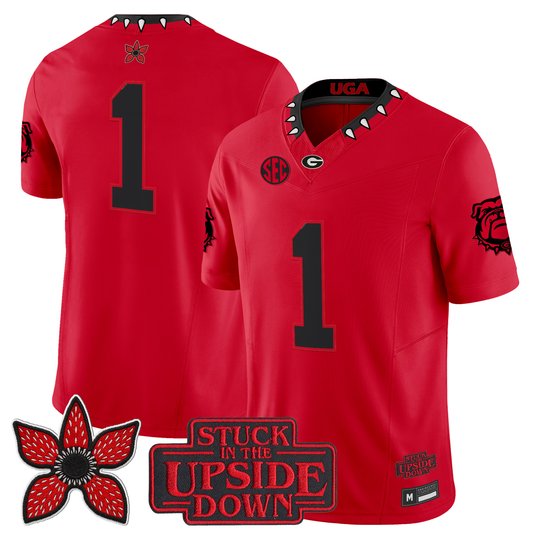 Men's Georgia Bulldogs 'Stranger Things Edition' Vapor Limited Jersey - All Stitched