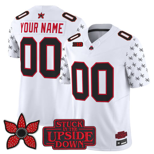 Ohio State Buckeyes 'Stranger Things Edition' Vapor Limited Custom Jersey - All Stitched