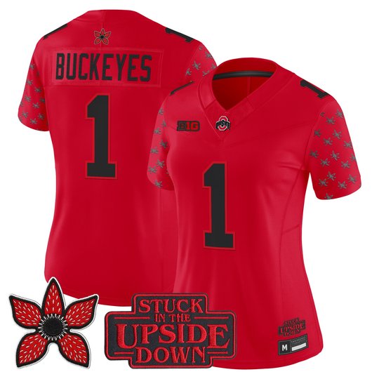 Women's Ohio State Buckeyes 'Stranger Things Edition' Vapor Limited Jersey - All Stitched