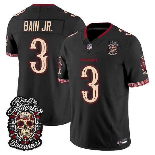 Men's Tampa Bay Buccaneers Día de los Muertos Vapor Limited Jersey - All Stitched