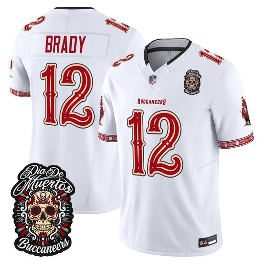 Men's Tampa Bay Buccaneers Día de los Muertos Vapor Limited Jersey - All Stitched
