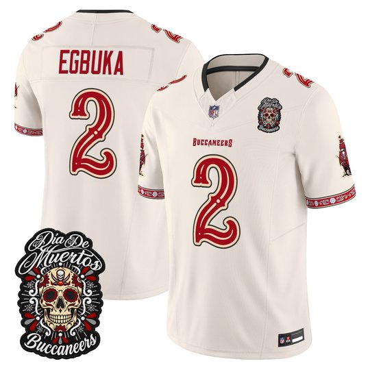 Men's Tampa Bay Buccaneers Día de los Muertos Vapor Limited Jersey - All Stitched