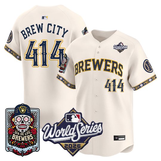 Men's Milwaukee Brewers Día de los Muertos Vapor Premier Limited Jersey - 2026 World Series - Stitched