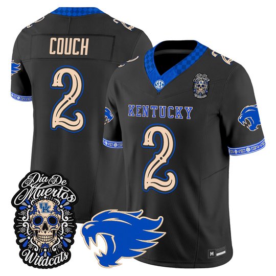 Men's Kentucky Wildcats Día de los Muertos Vapor Limited Jersey - All Stitched