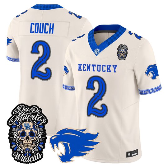 Men's Kentucky Wildcats Día de los Muertos Vapor Limited Jersey - All Stitched