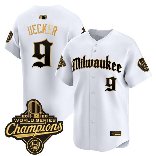 Men's Milwaukee Brewers 2026 World Series Champions Vapor Premier Limited Jersey - Gothic Edition - All Stitched