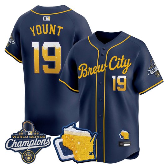 Men's Milwaukee Brewers "Brew City Edition" 2026 World Series Champions Vapor Premier Limited Jersey - Stitched