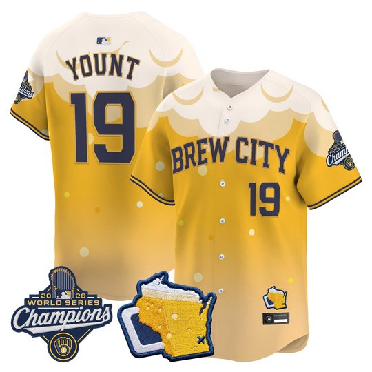 Men's Milwaukee Brewers "Brew City Edition" 2026 World Series Champions Vapor Premier Limited Jersey - Stitched