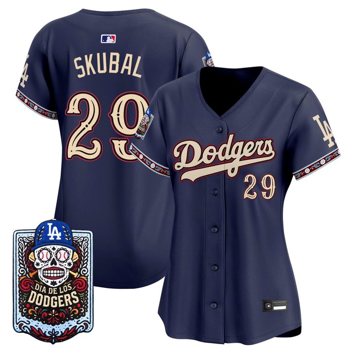 Women's Los Angeles Dodgers Día de los Muertos Vapor Premier Limited Jersey - Stitched