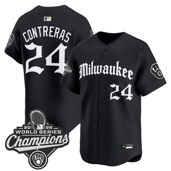 Men's Milwaukee Brewers 2026 World Series Champions Vapor Premier Limited Jersey - Gothic Edition - All Stitched