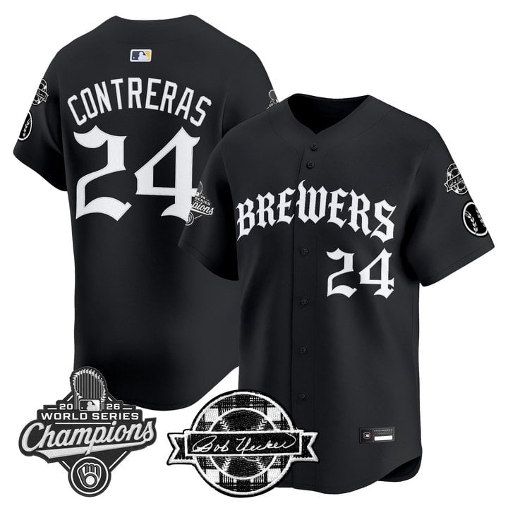 Men's Milwaukee Brewers 2026 World Series Champions Vapor Premier Limited Jersey - Old English Edition - All Stitched