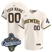 Milwaukee Brewers 2026 World Series Champions Vapor Premier Limited Custom Jersey - All Stitched