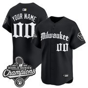 Milwaukee Brewers 2026 World Series Champions Vapor Premier Limited Custom Jersey - Gothic Edition - All Stitched