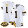 Men's Miami Hurricanes 2026 Florida Patch Gold Vapor Limited Jersey - All Stitched