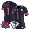 Women's Houston Texans 2026 "Rivalries" Vapor Limited Jersey - 25th Year Anniversary Patch - All Stitched