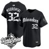 Men's Milwaukee Brewers 2026 World Series Vapor Premier Limited Jersey - Gothic Edition - All Stitched