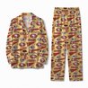 San Francisco 49ers Long Sleeve Satin Pajama Set V3