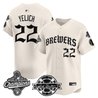 Men's Milwaukee Brewers 2026 World Series Champions Vapor Premier Limited Jersey - Old English Edition - All Stitched