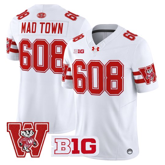 Men's Wisconsin Badgers Throwback Vapor Limited Jersey - All Stitched