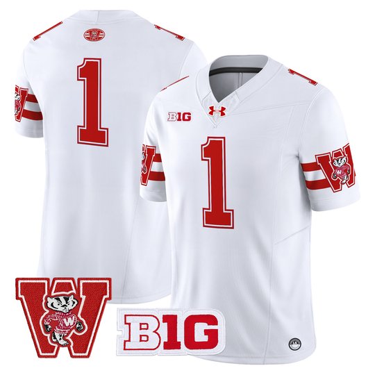 Men's Wisconsin Badgers Throwback Vapor Limited Jersey - All Stitched