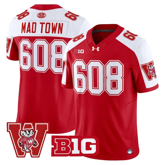 Men's Wisconsin Badgers Throwback Vapor Limited Jersey - All Stitched