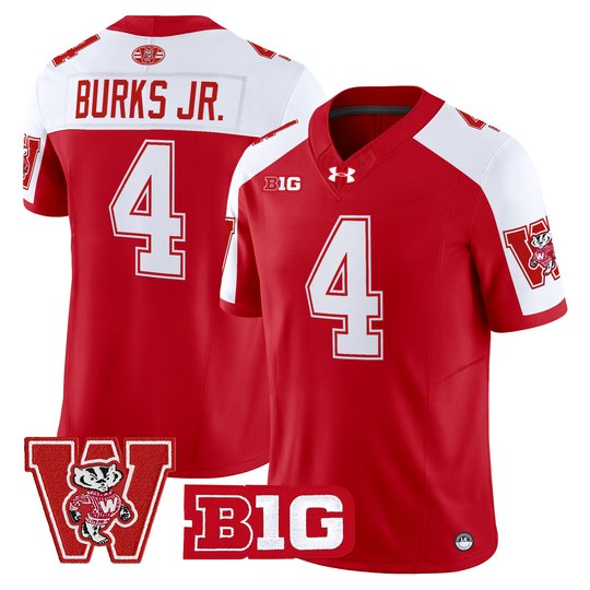 Men's Wisconsin Badgers Throwback Vapor Limited Jersey - All Stitched