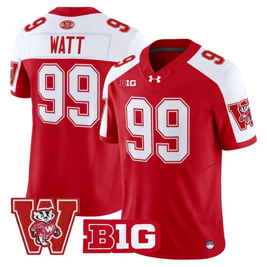 Men's Wisconsin Badgers Throwback Vapor Limited Jersey - All Stitched