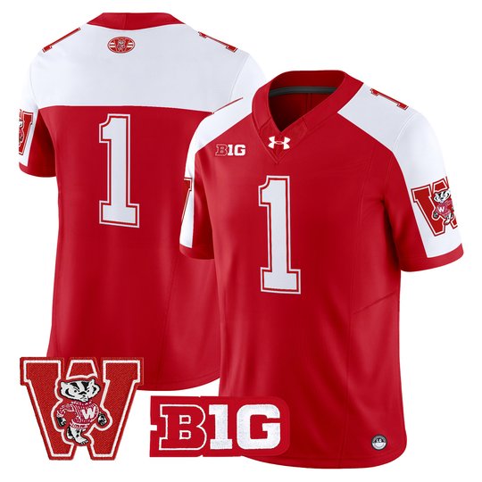 Men's Wisconsin Badgers Throwback Vapor Limited Jersey - All Stitched