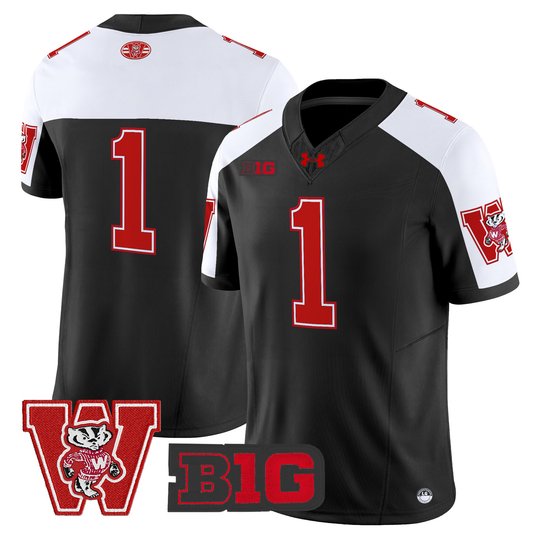 Men's Wisconsin Badgers Throwback Vapor Limited Jersey - All Stitched