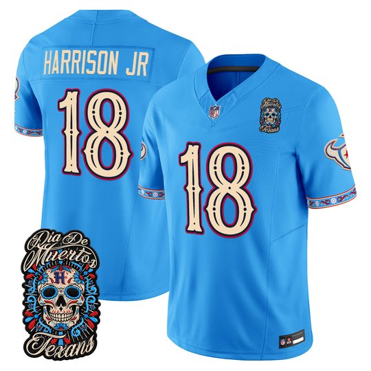 Men's Houston Texans Día de los Muertos Vapor Limited Jersey - All Stitched