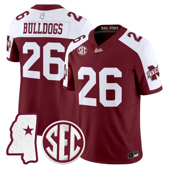 Men's Mississippi State Bulldogs 2026 Vapor Limited Jersey - All Stitched