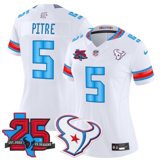 Women's Houston Texans 2026 "Rivalries" Vapor Limited Jersey - 25th Year Anniversary Patch - All Stitched