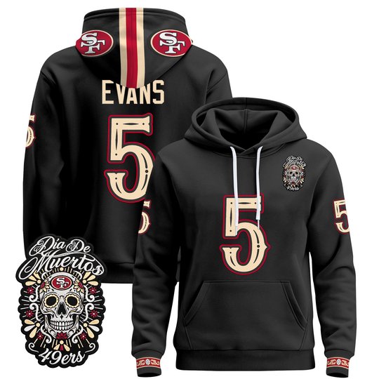 Men's San Francisco 49ers Día de los Muertos Premium Pullover Hoodie - All Stitched