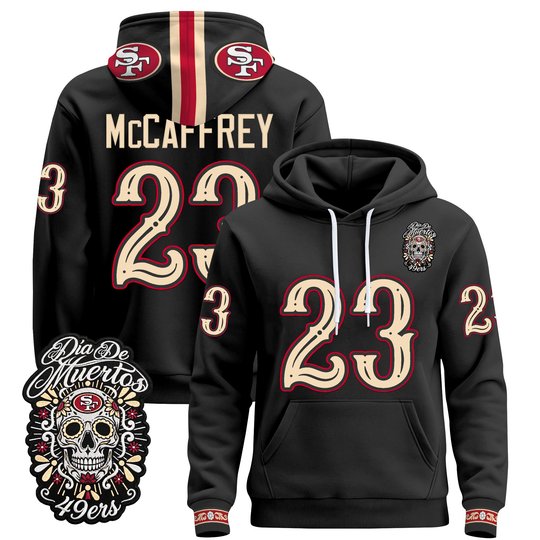 Men's San Francisco 49ers Día de los Muertos Premium Pullover Hoodie - All Stitched