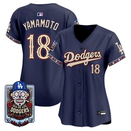 Women's Los Angeles Dodgers Día de los Muertos Vapor Premier Limited Jersey - Stitched