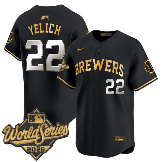 Men's Milwaukee Brewers 2026 World Series Vapor Premier Limited Jersey - All Stitched