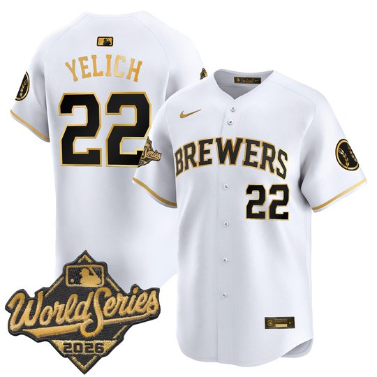 Men's Milwaukee Brewers 2026 World Series Vapor Premier Limited Jersey - All Stitched