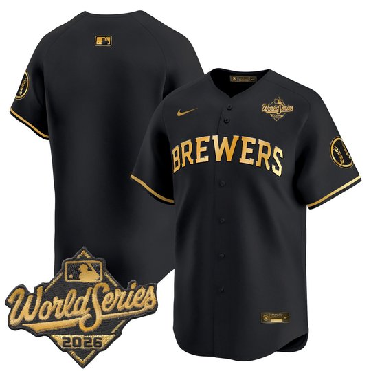 Men's Milwaukee Brewers 2026 World Series Vapor Premier Limited Jersey V2 - All Stitched