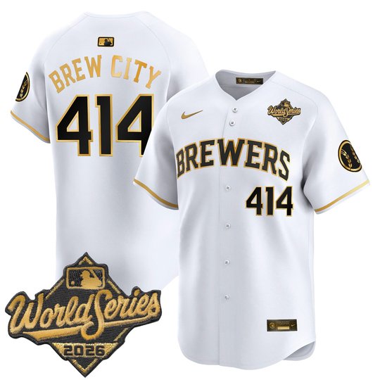 Men's Milwaukee Brewers 2026 World Series Vapor Premier Limited Jersey V2 - All Stitched