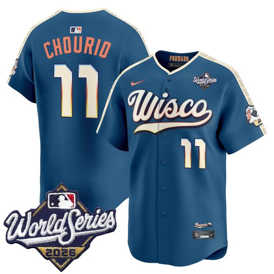 Men's Milwaukee Brewers 2026 World Series Vapor Premier Limited Jersey V2 - All Stitched