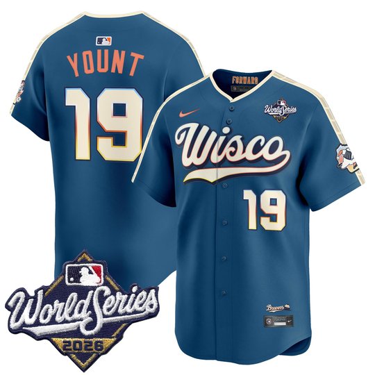 Men's Milwaukee Brewers 2026 World Series Vapor Premier Limited Jersey V2 - All Stitched